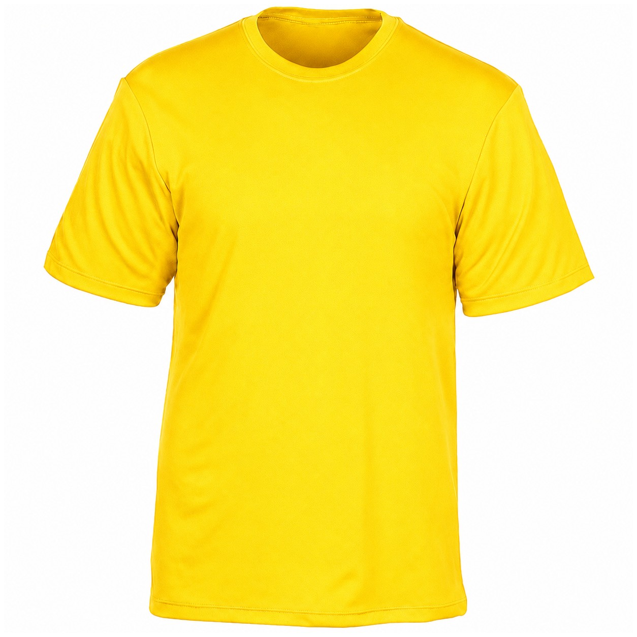 Moisture Wicking Polyester T Shirt — Yellow