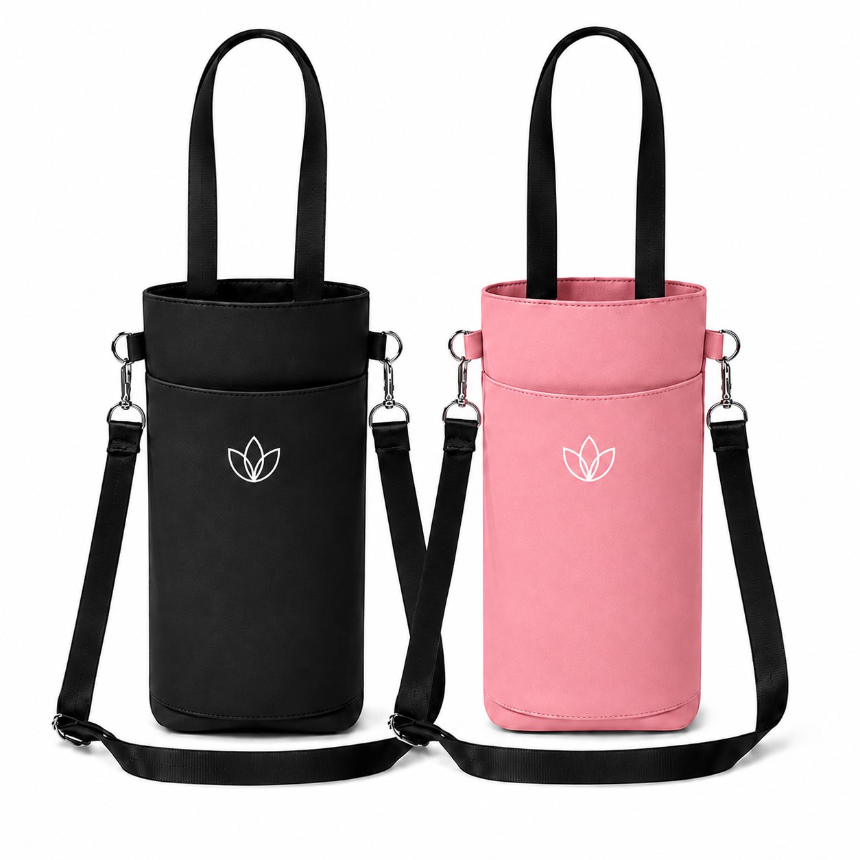 Polyester Cup Tote With Detachable Shoulder Strap