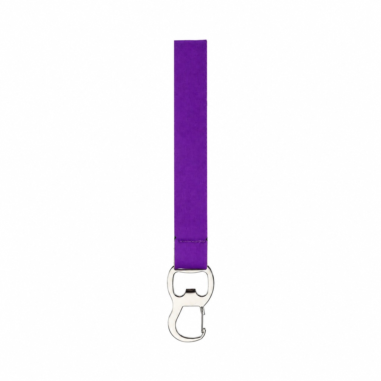 Neoprene Wristband Bottle Opener Keychain — Purple