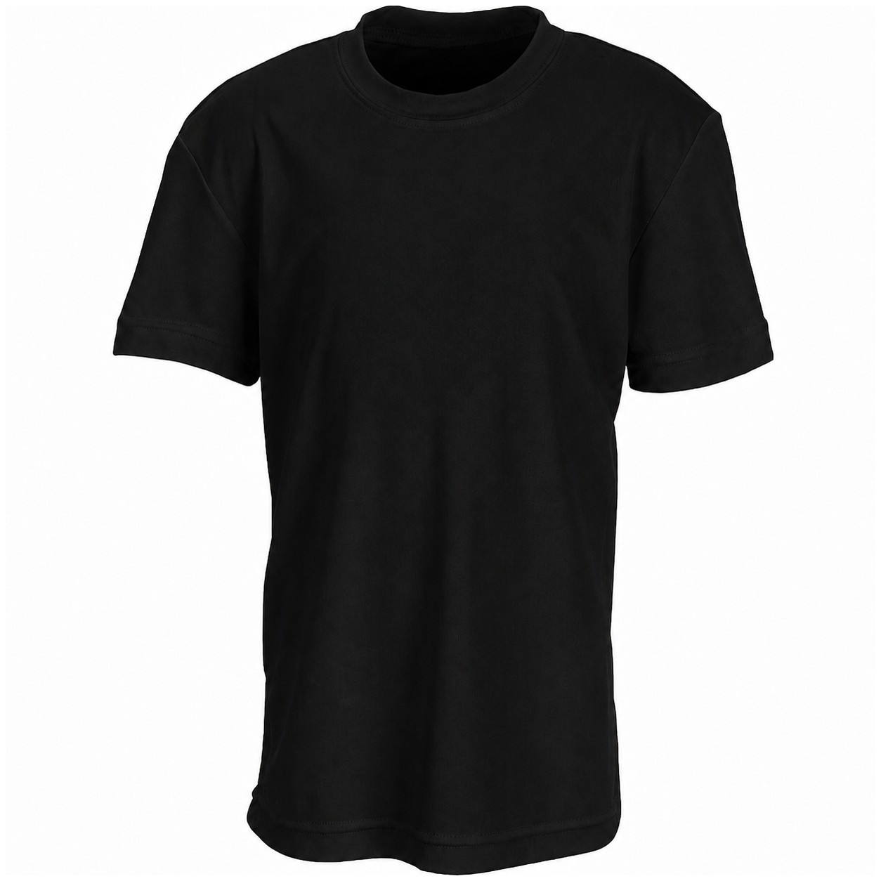 Youth Interlock Performance Shirt — Black