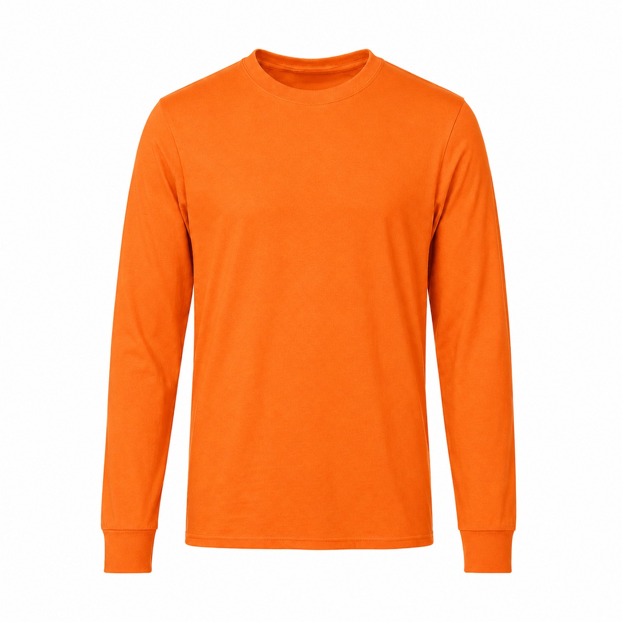 Blend Long Sleeve Crewneck Shirt — Orange
