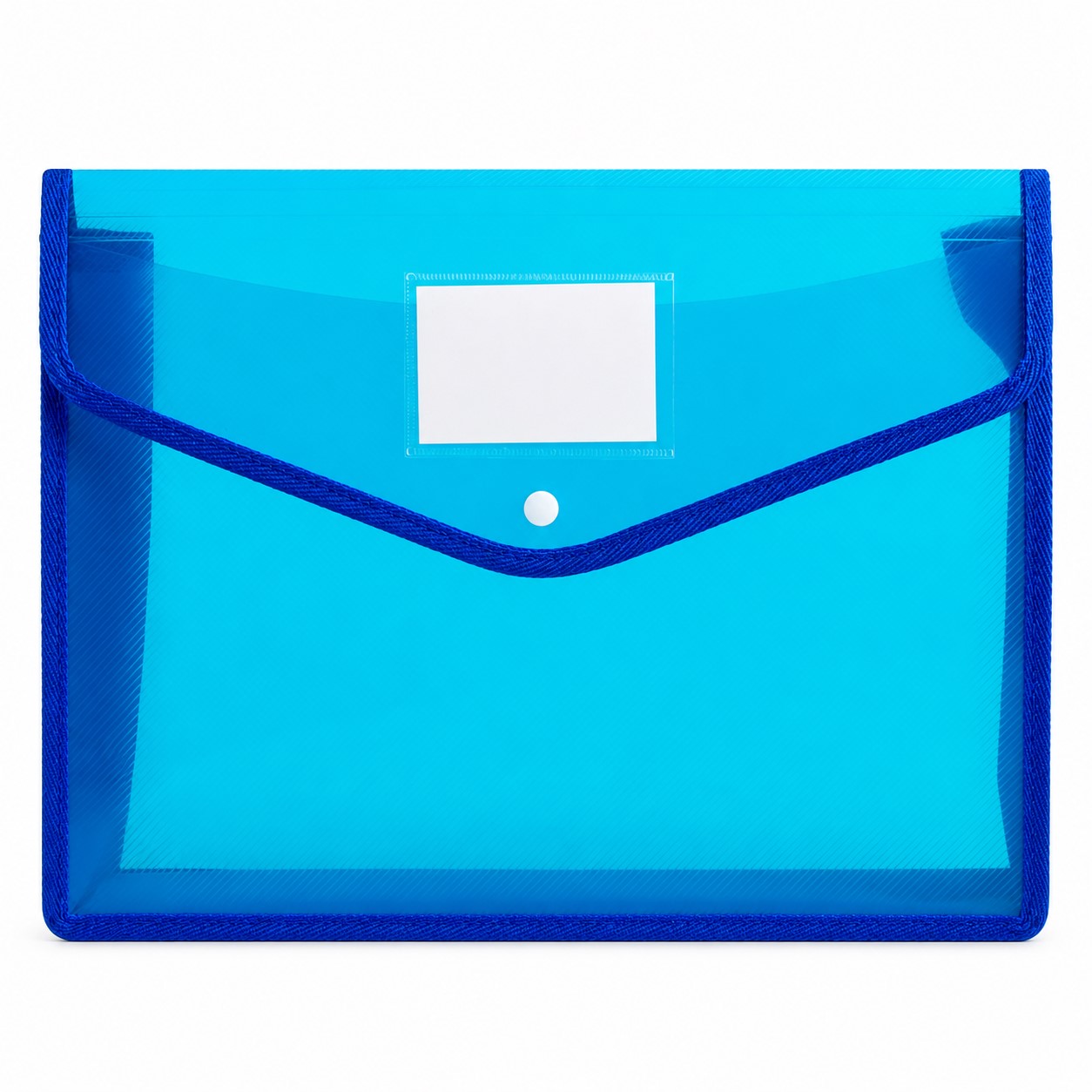 Translucent Polypropylene Snap Flap Document Bag — view 2