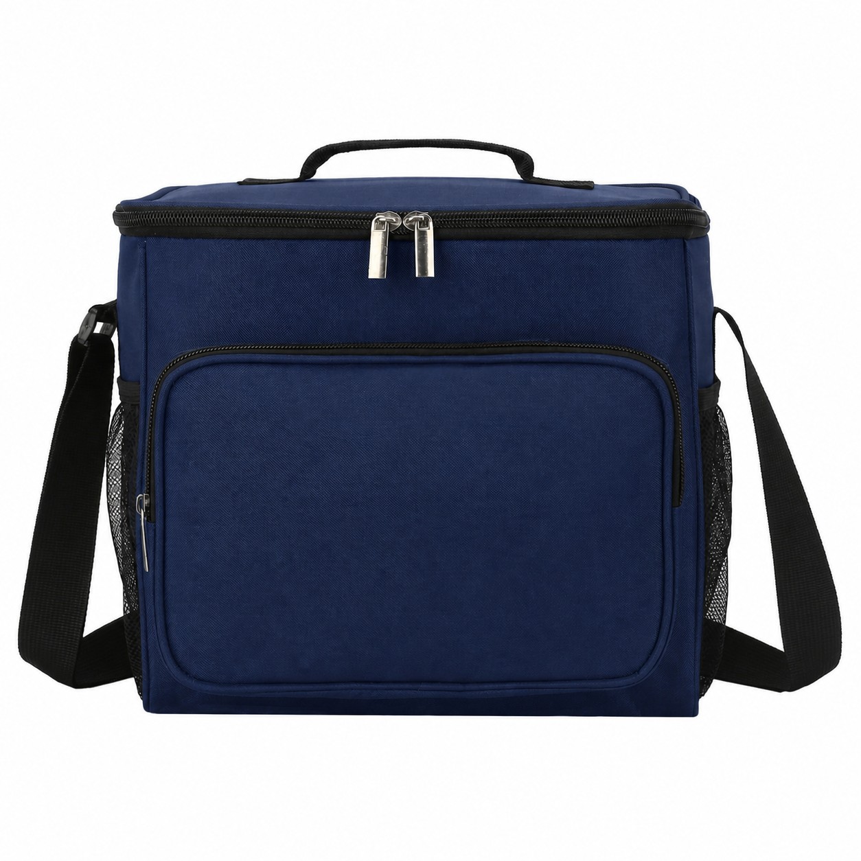 12 Can 300D Polyester Cooler Bag — Navy Blue
