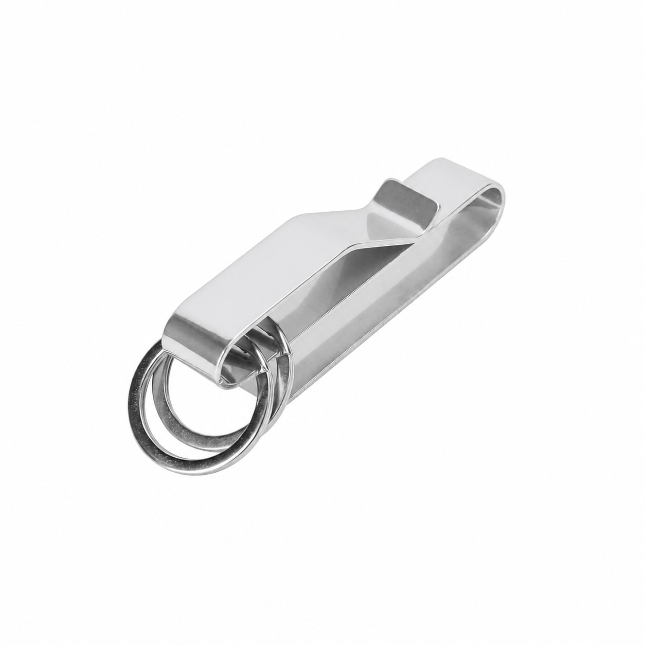 Metal Belt Clip Key Holder — Silver
