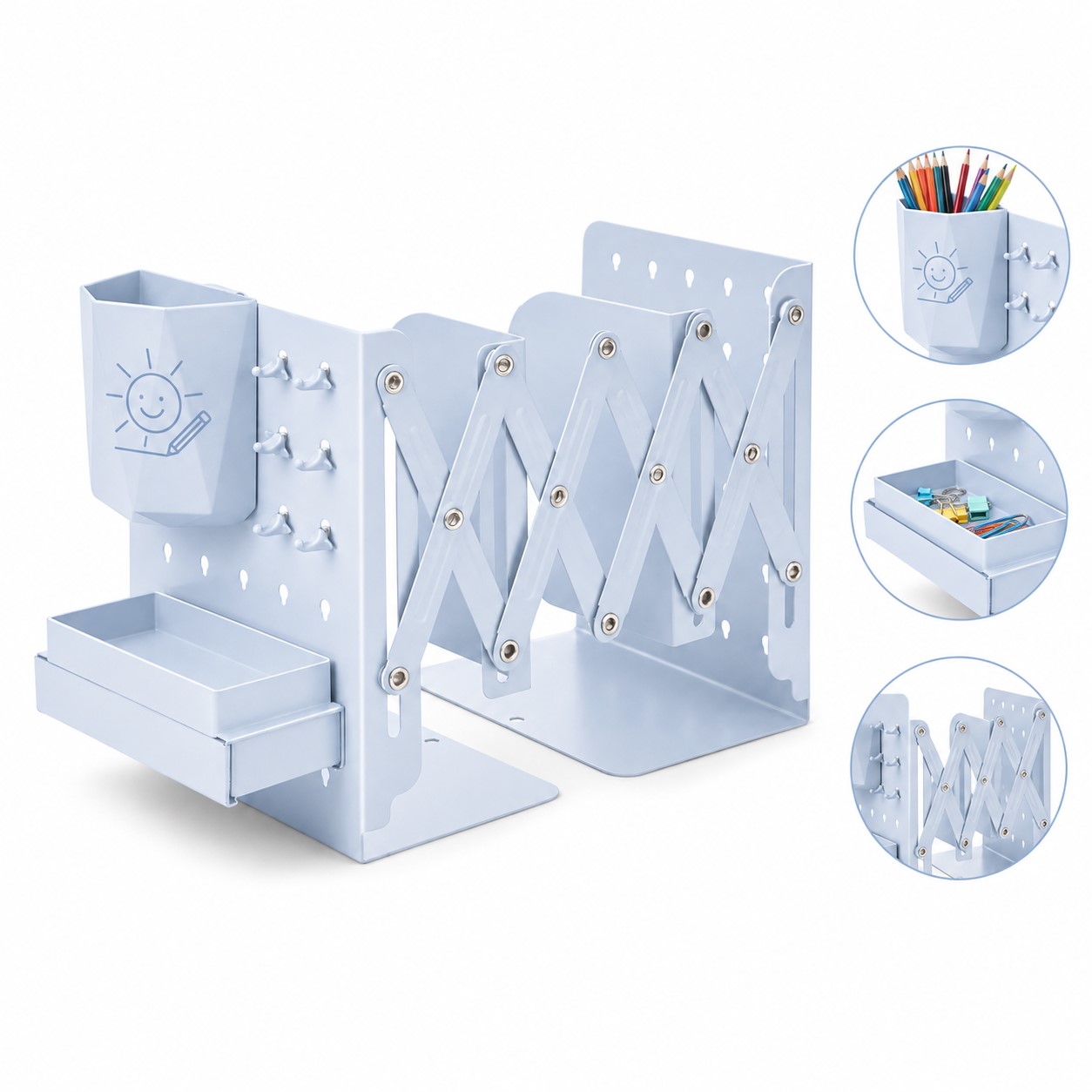 Expandable Pen Holder With Desktop Storage