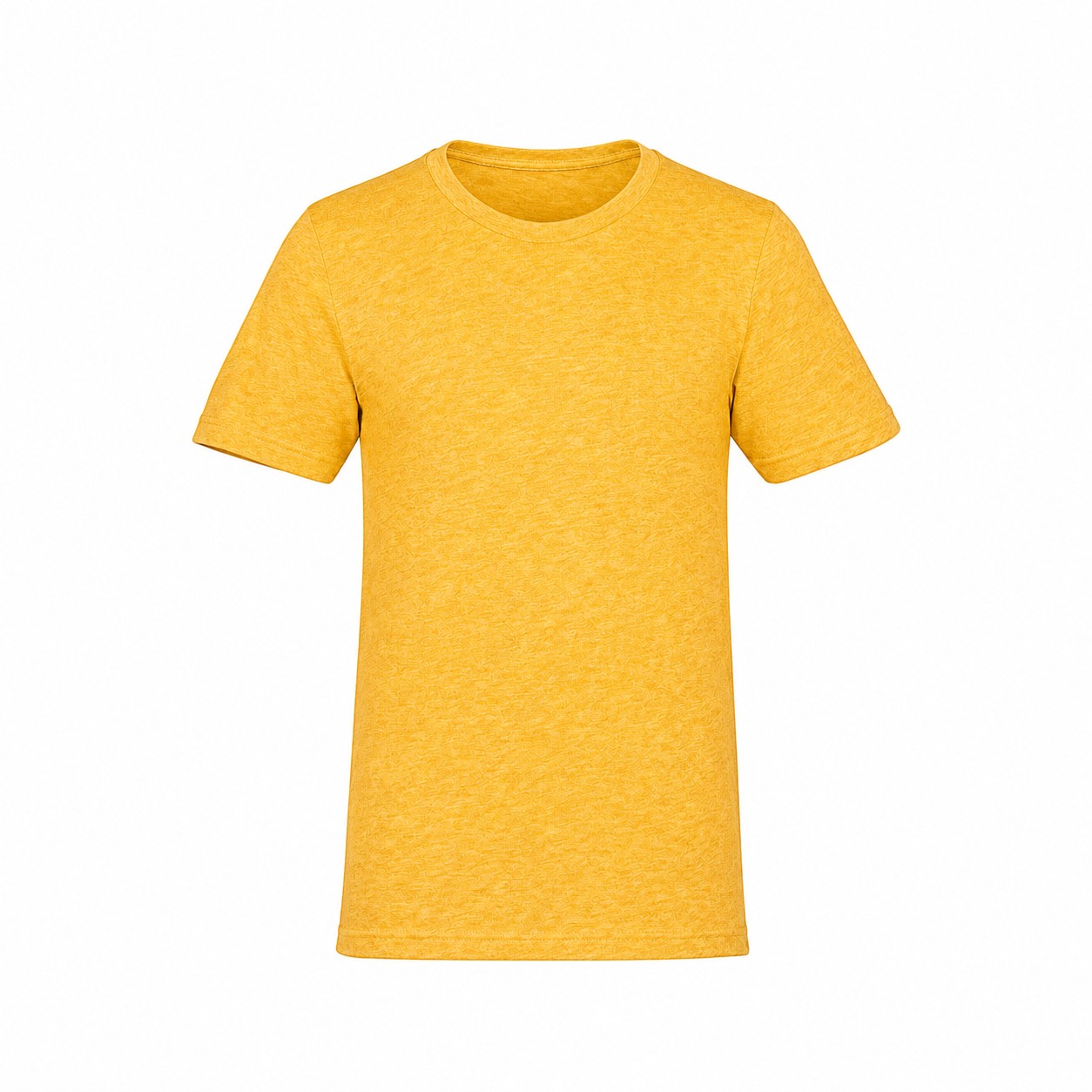 Heather Ringspun Crewneck T Shirt — Gold