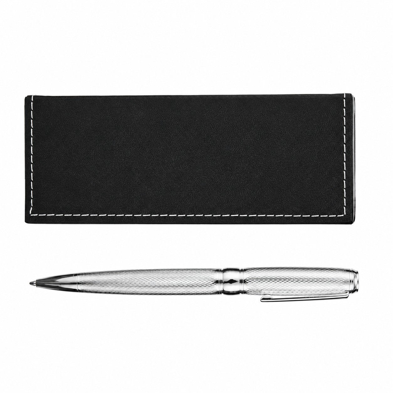 Aluminum Twist Pen Gift Set — Black/Silver