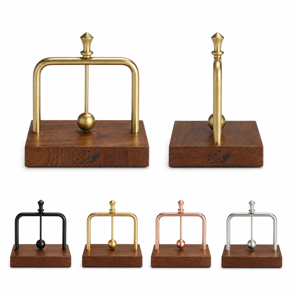 Wood Base Metal Napkin Holder