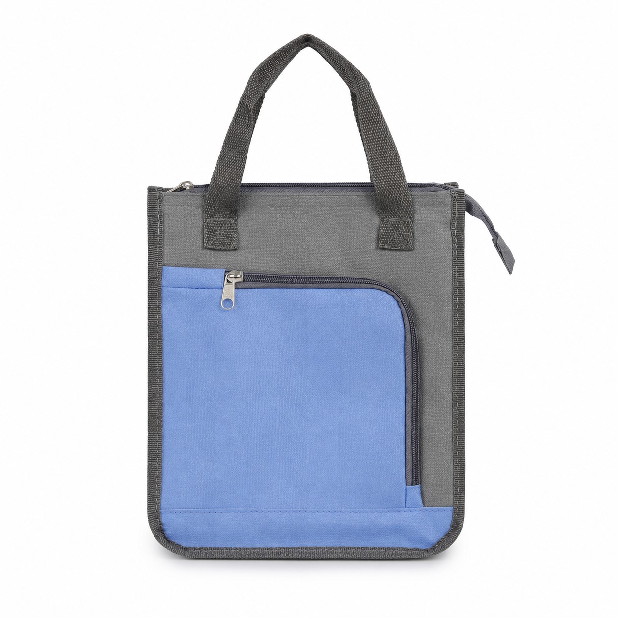 Polyester Insulated Lunch Tote With Zippered Pocket — view 2