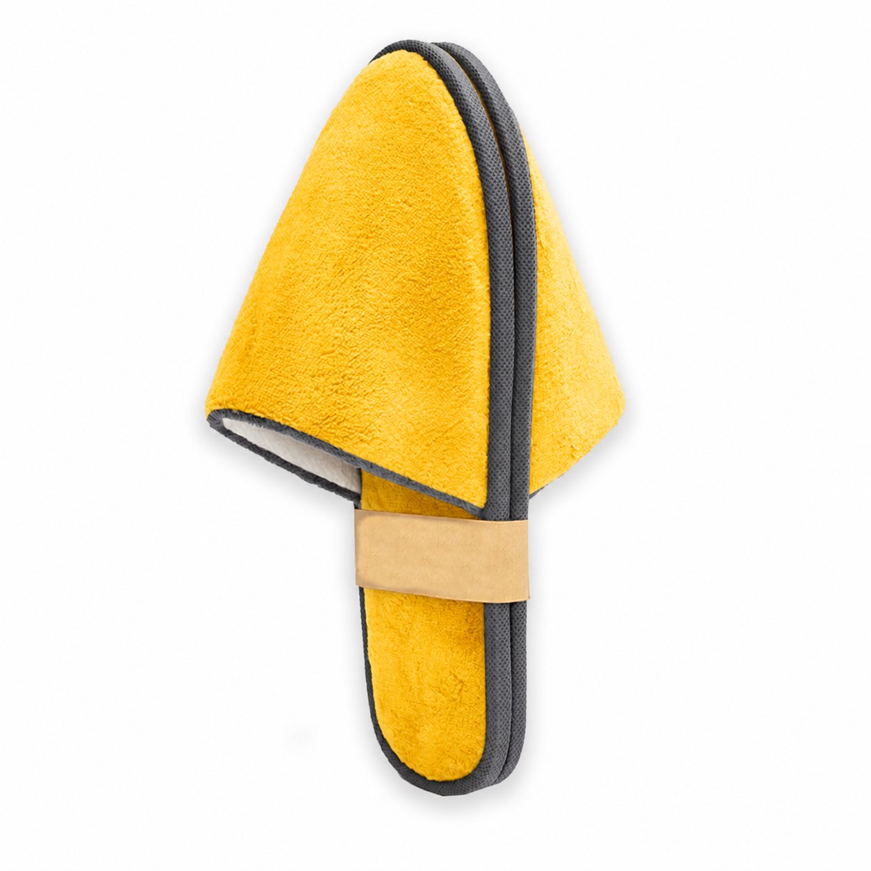 Open Back Guest Slippers — Yellow