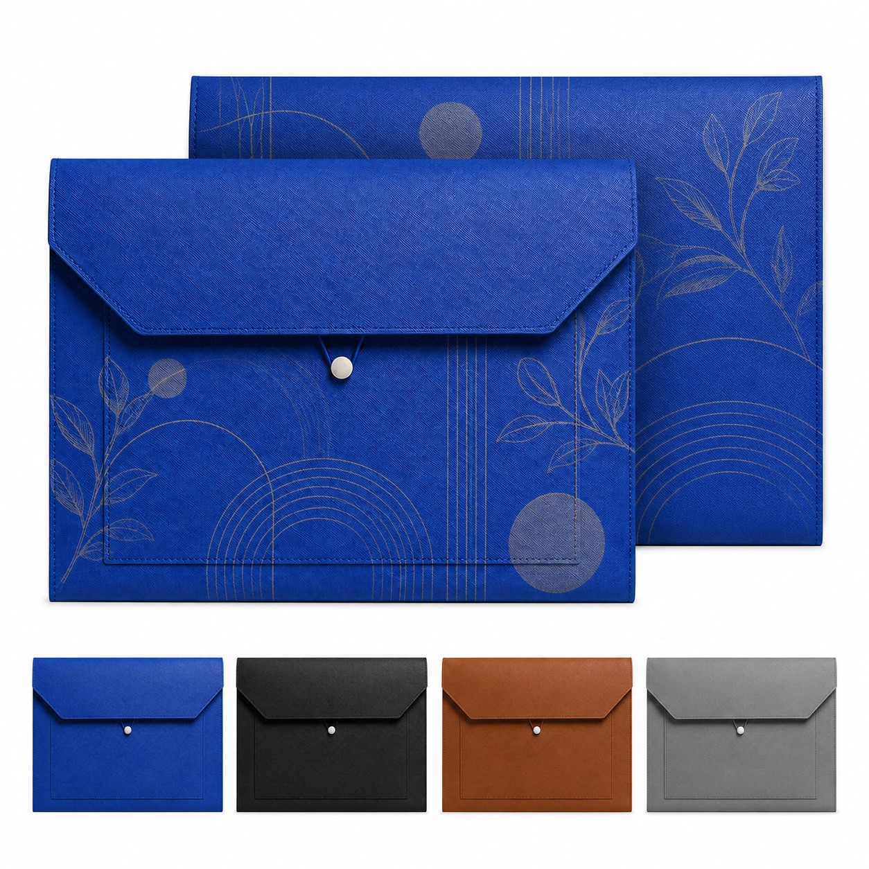 A4 Document Portfolio With Exterior Zippered Pocket