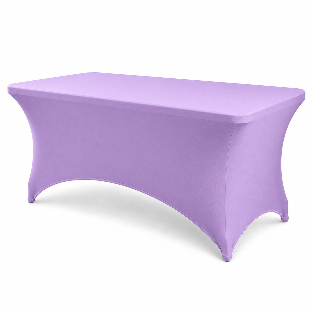 Fitted Spandex Event Tablecloth — Light Purple