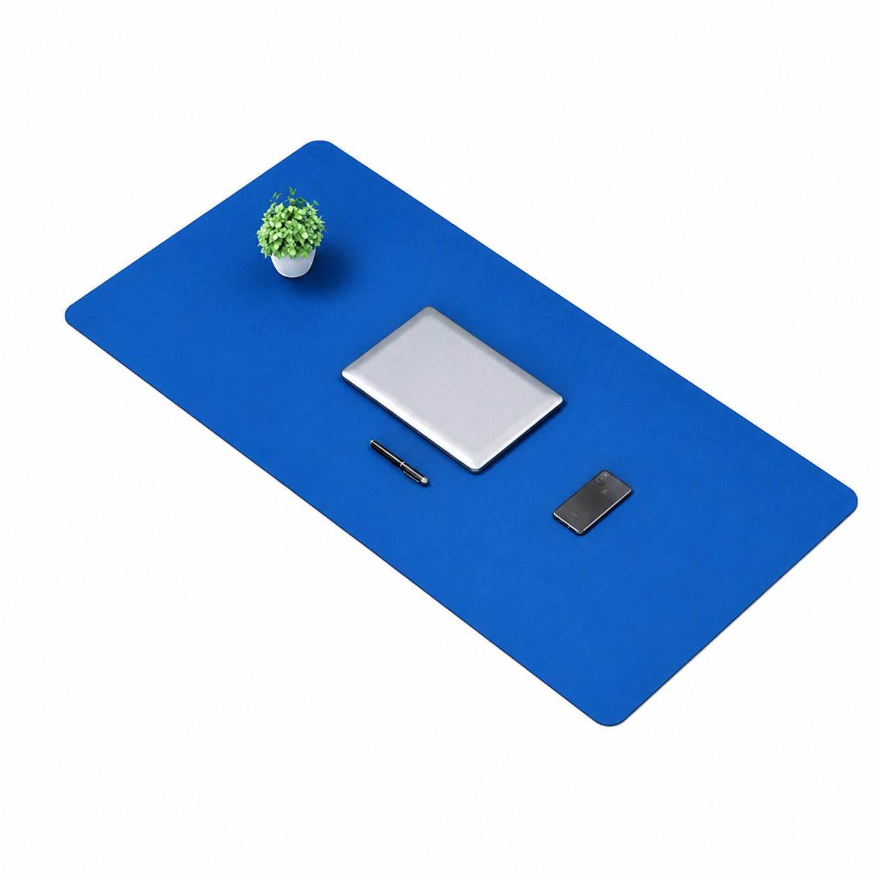 Leather Extended Mouse Pad — Blue