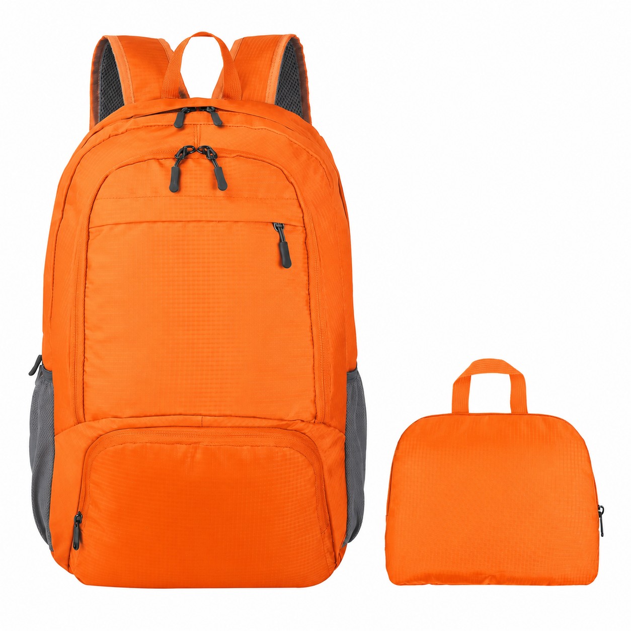 400D Ripstop Polyester Backpack — Orange