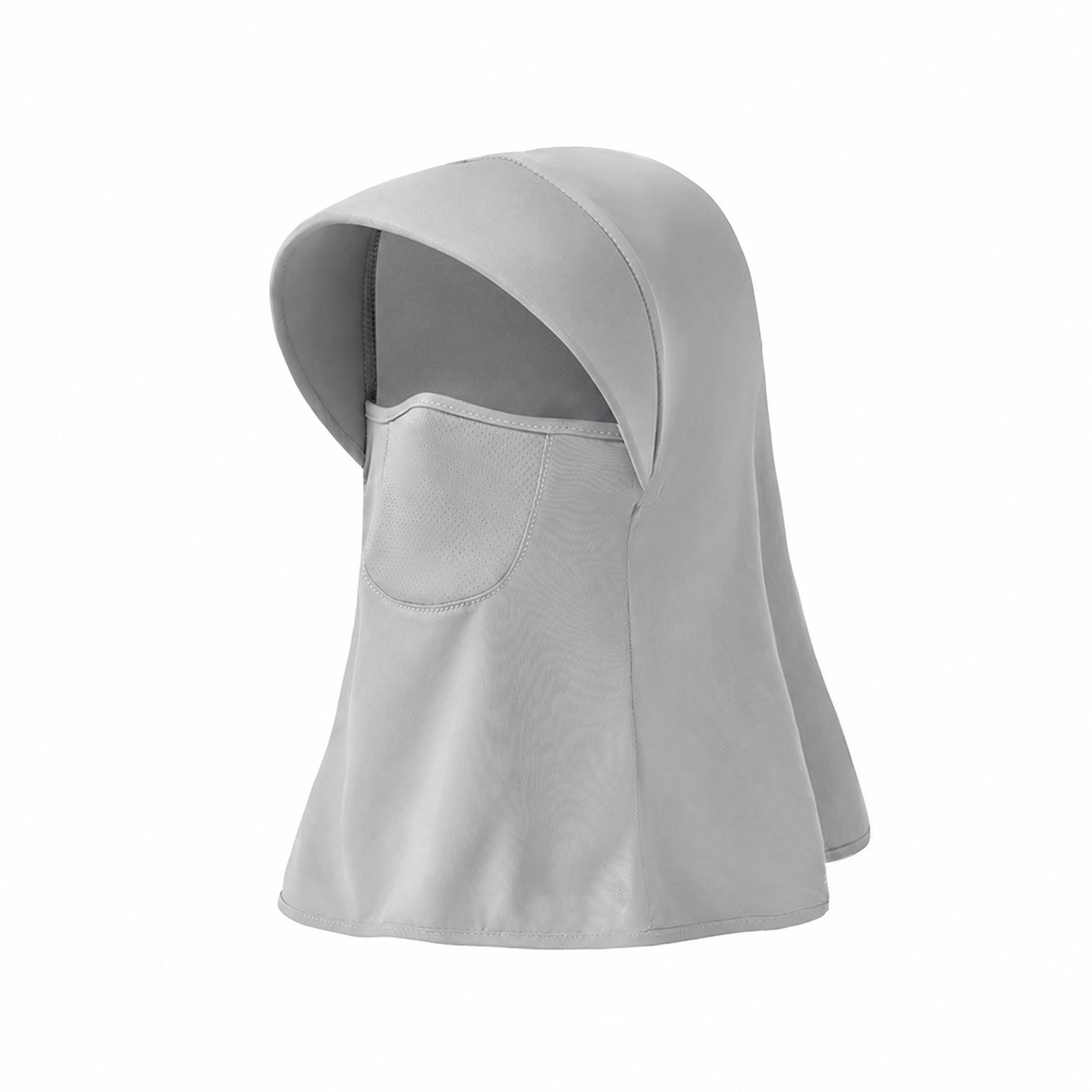 Ice Silk Full Coverage Visor Hat — Light Gray