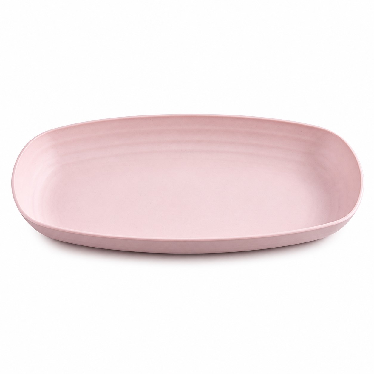 Shallow Oval Polypropylene Serving Bowl — view 2