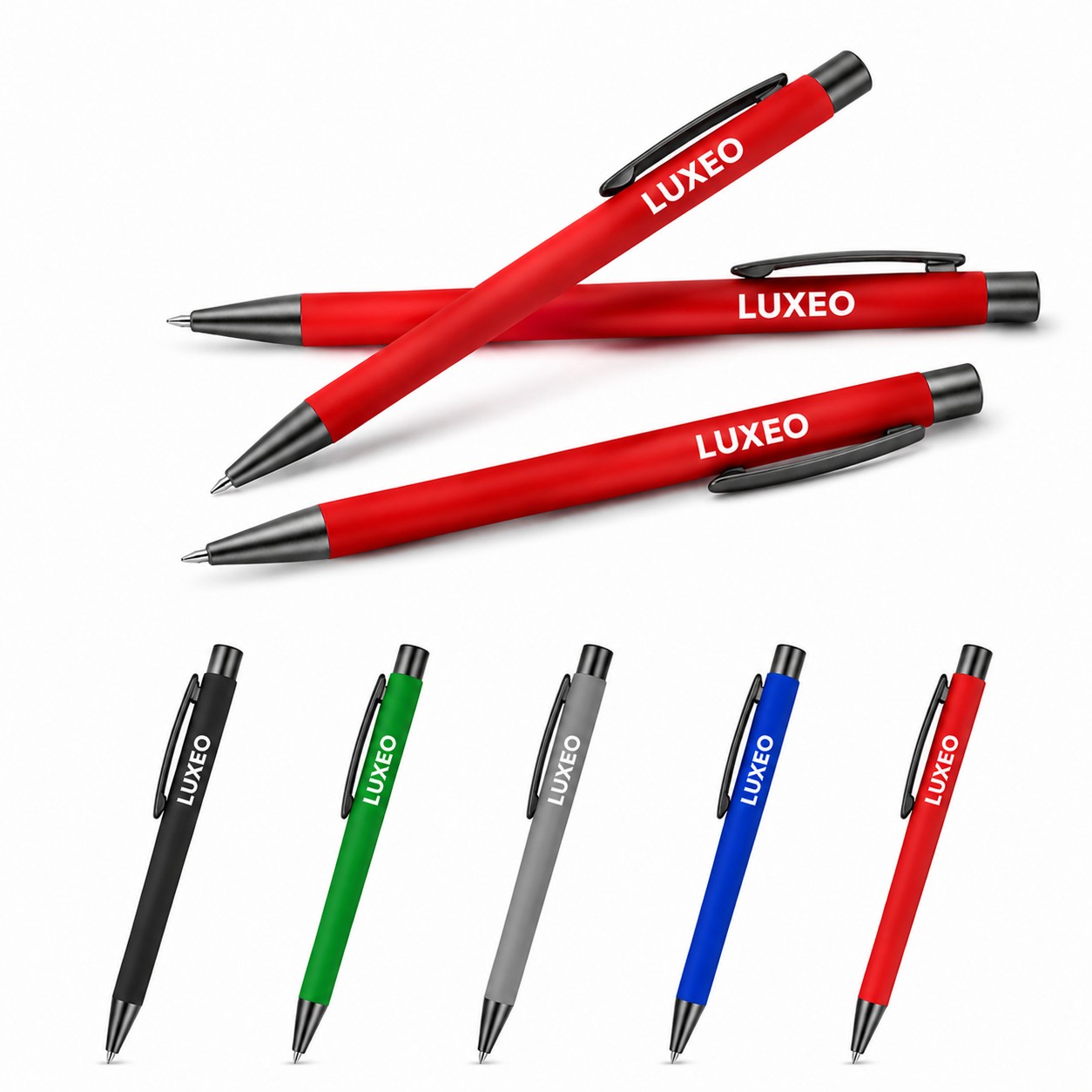 Bowie Rubberized Aluminum Ballpoint Pen