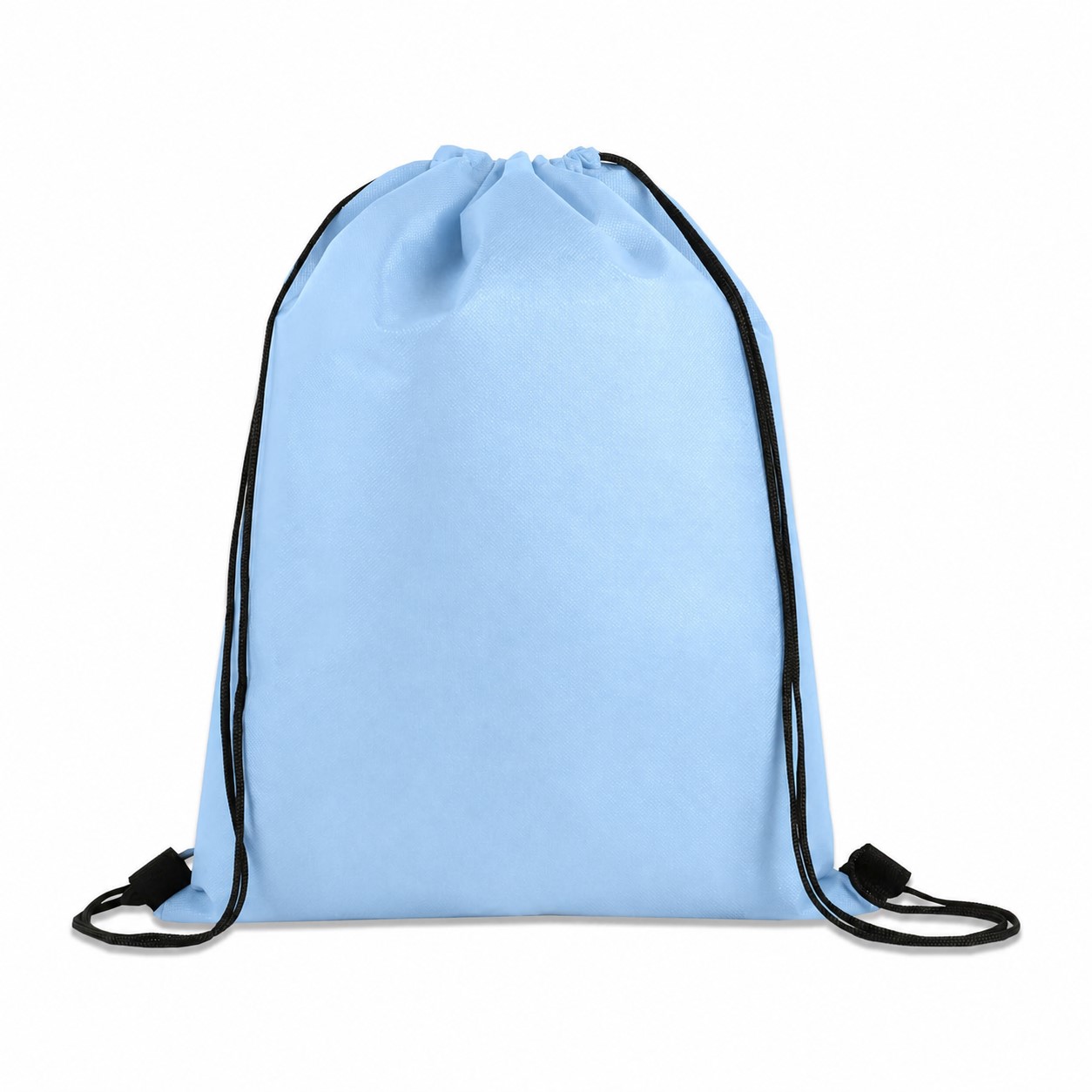 Large Non-Woven Drawstring Cinch Backpack — Baby Blue