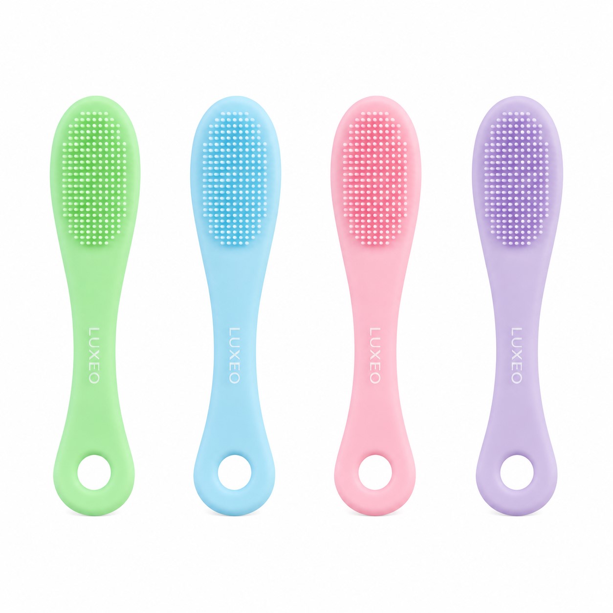 Soft Silicone Facial Cleansing Brush With Hanging Hole