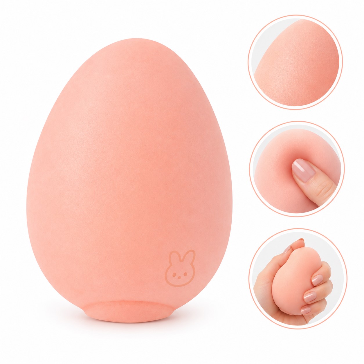 Realistic Egg TPR Stress Squeeze Toy