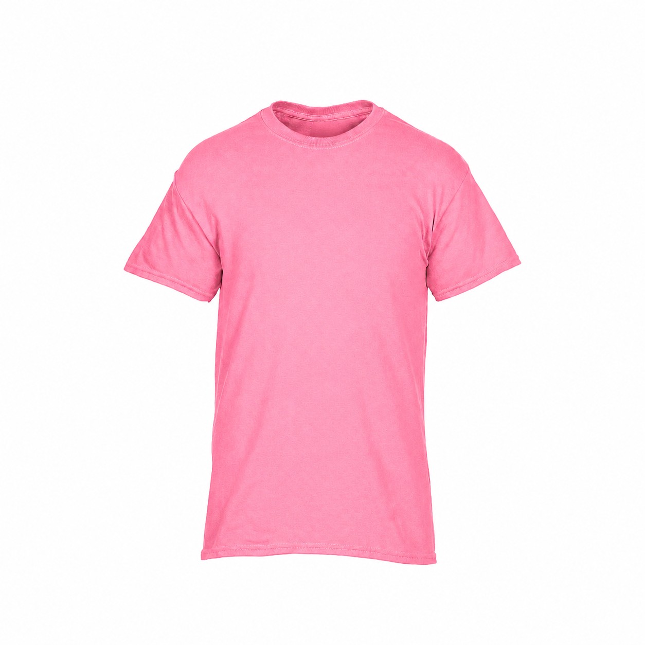 Heavy Cotton Crew Neck T-Shirt — Pink