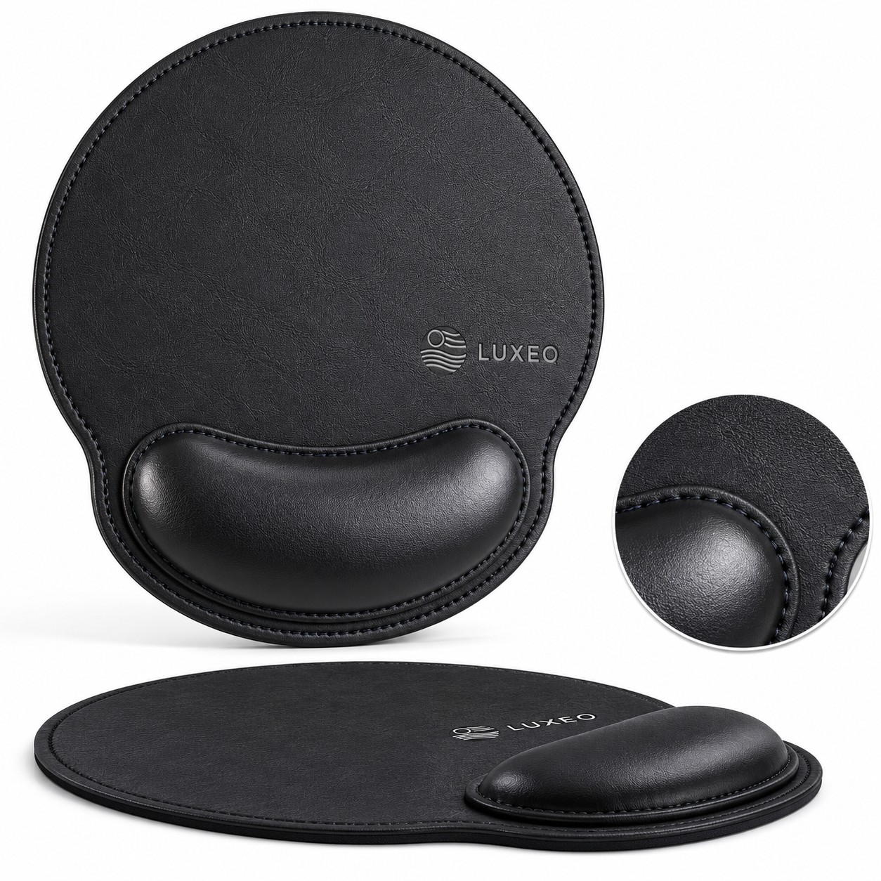 PU Leather Ergonomic Mouse Pad