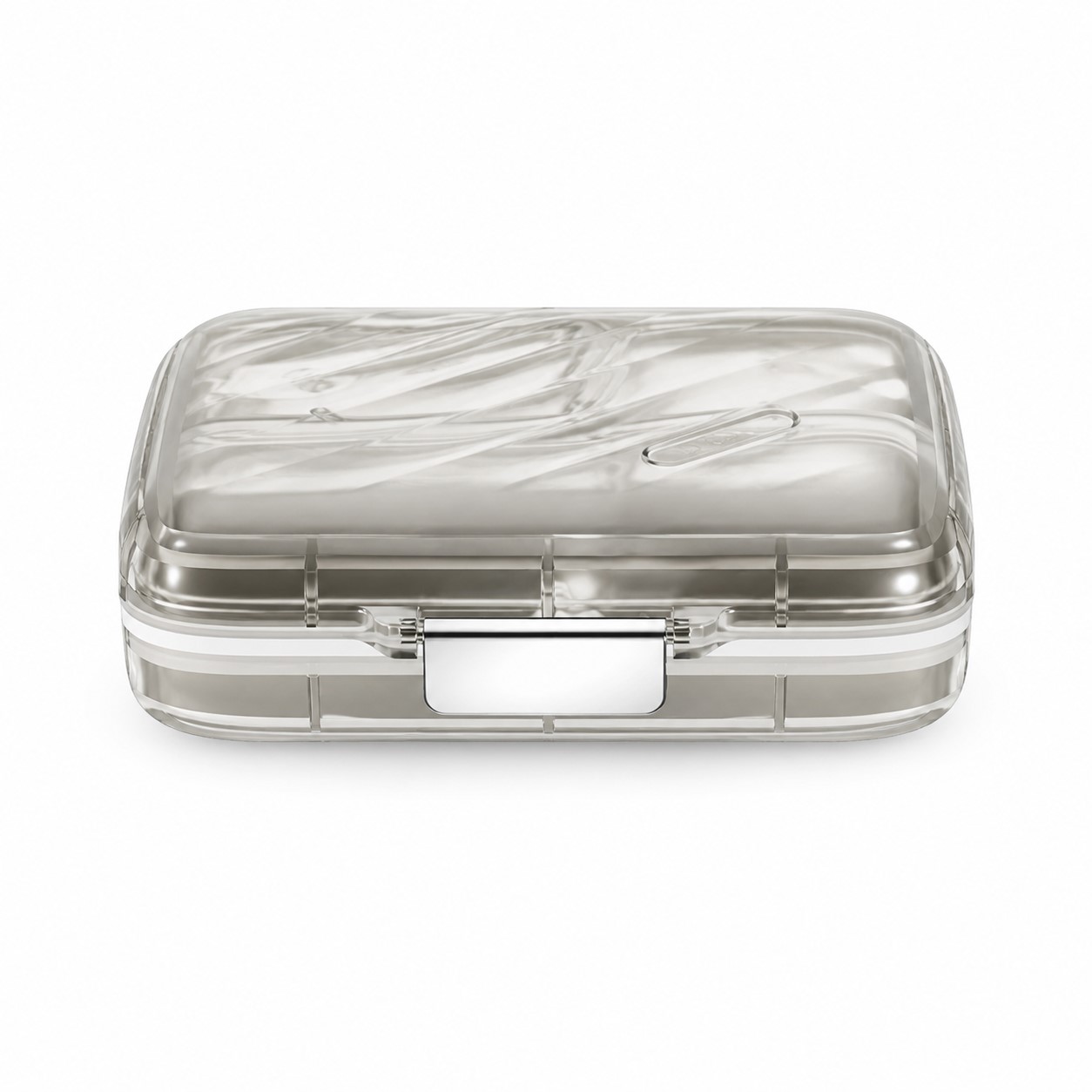 Compartmented Polypropylene Travel Pill Box — view 2
