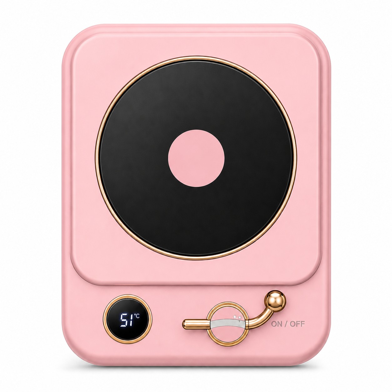 Smart Desktop Drink Warmer — Pink