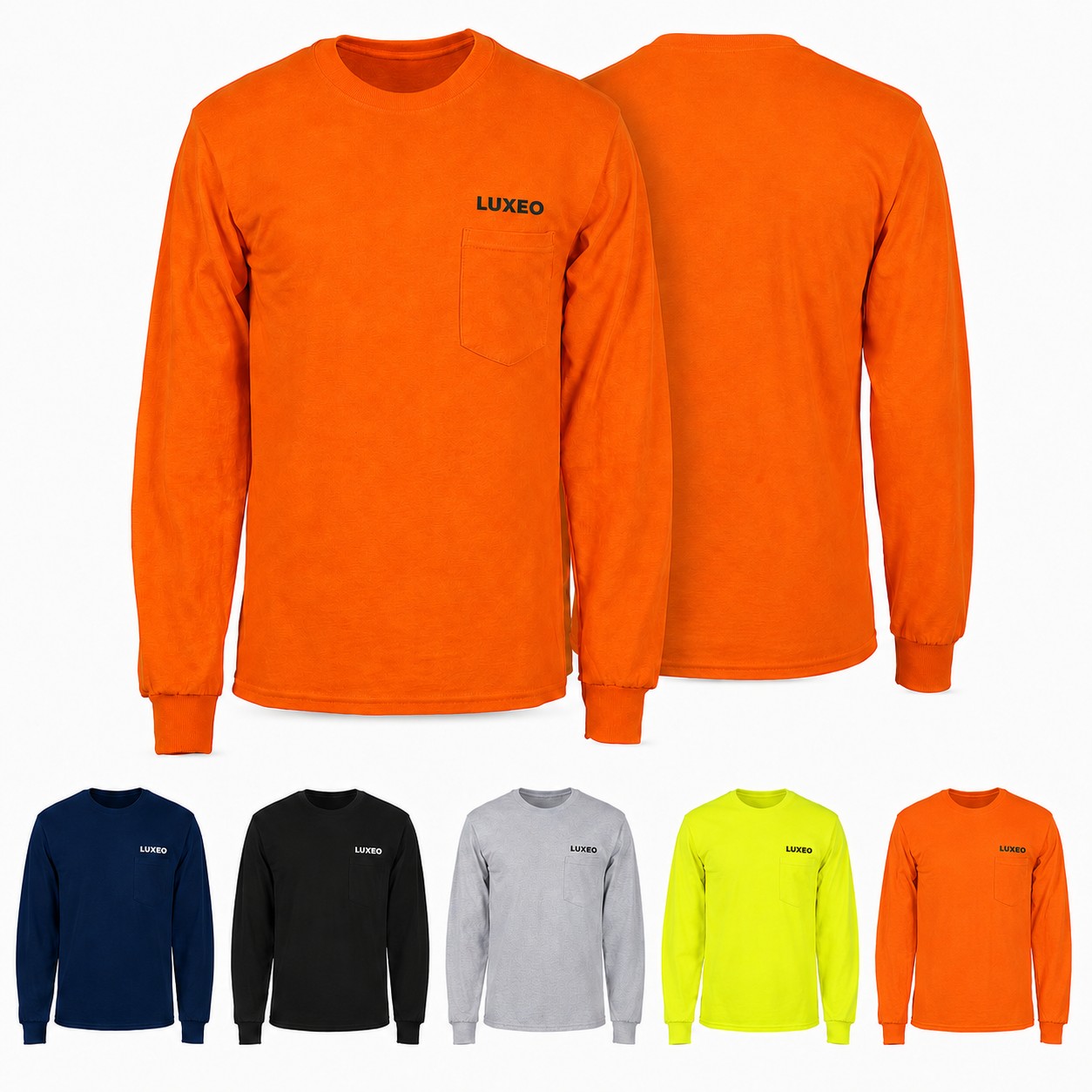 Cotton Pocket Long Sleeve Tee