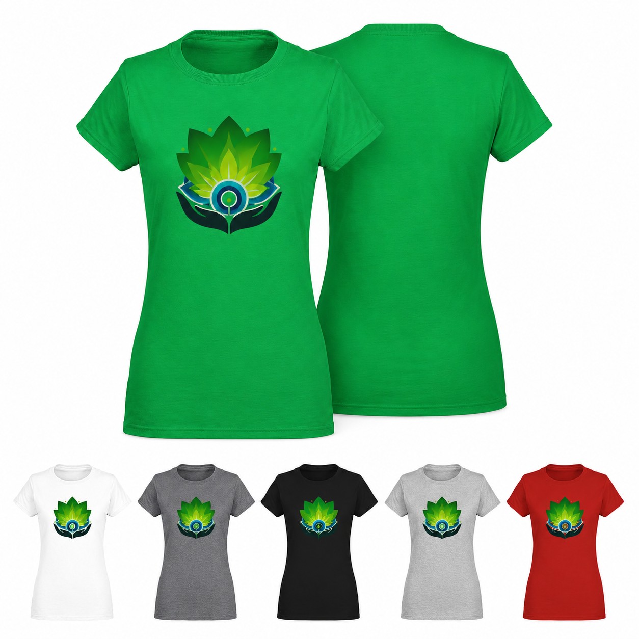 Ladies Soft Cotton Crewneck Tee