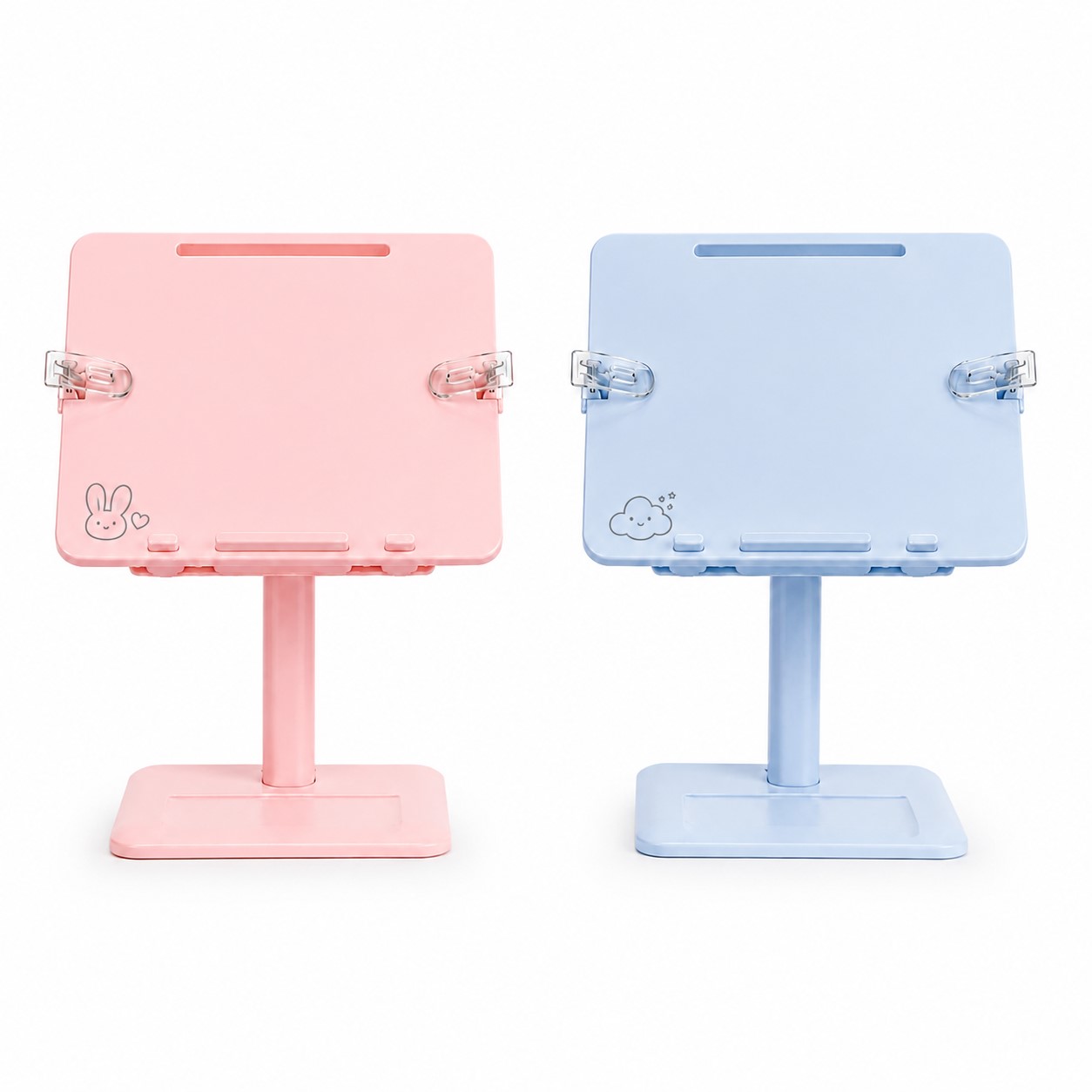 Foldable ABS Reading Stand With Page Clips
