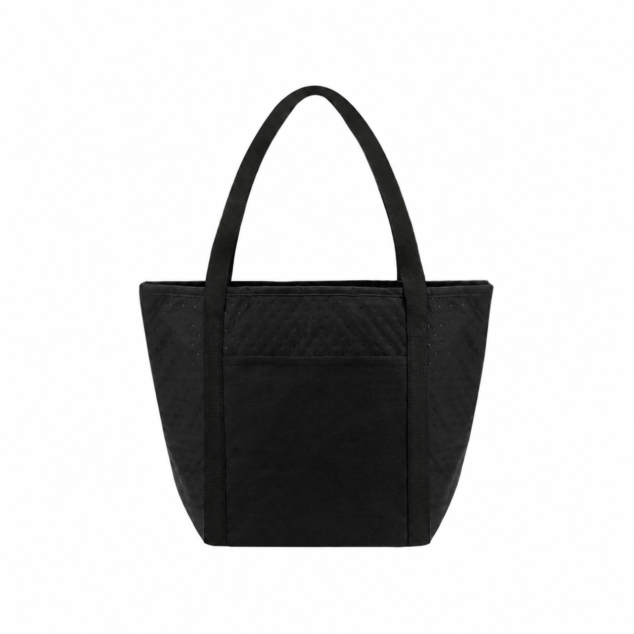 Zipper Roomy Cooler Tote — Black