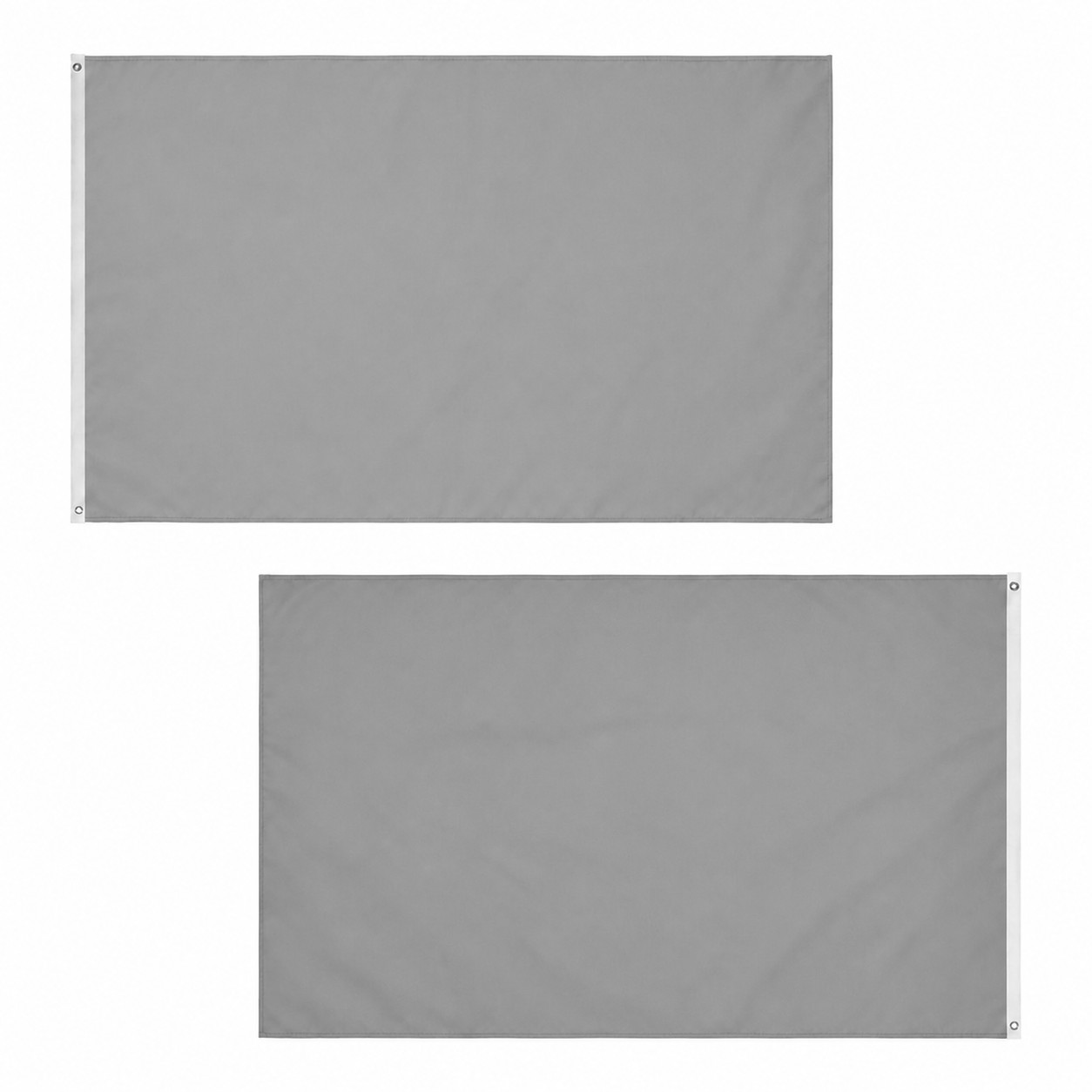 Double Sided Knitted Polyester Flag — Gray