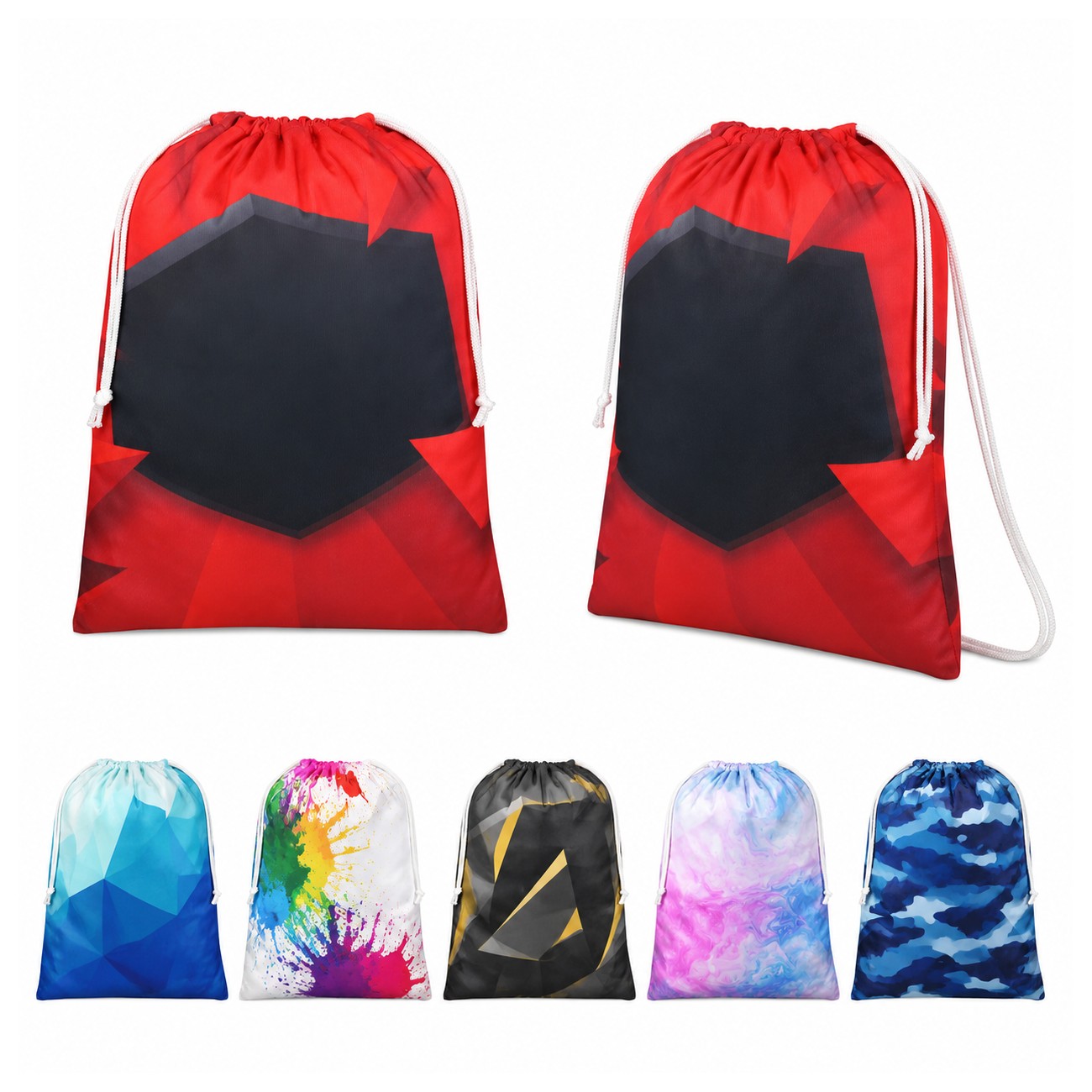 Bird S Eye Fabric Drawstring Bag