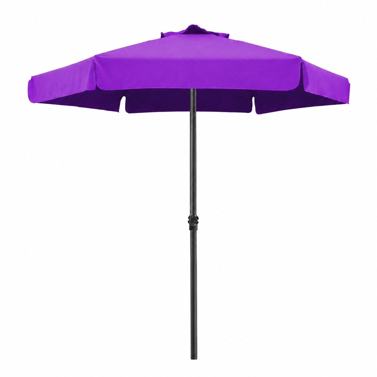 Portable Aluminum Market Umbrella — Purple