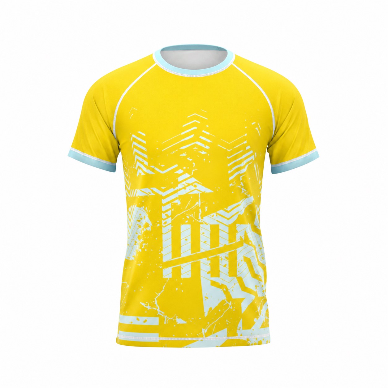 Raglan Performance T-Shirt With Flatlock Seams — Yellow