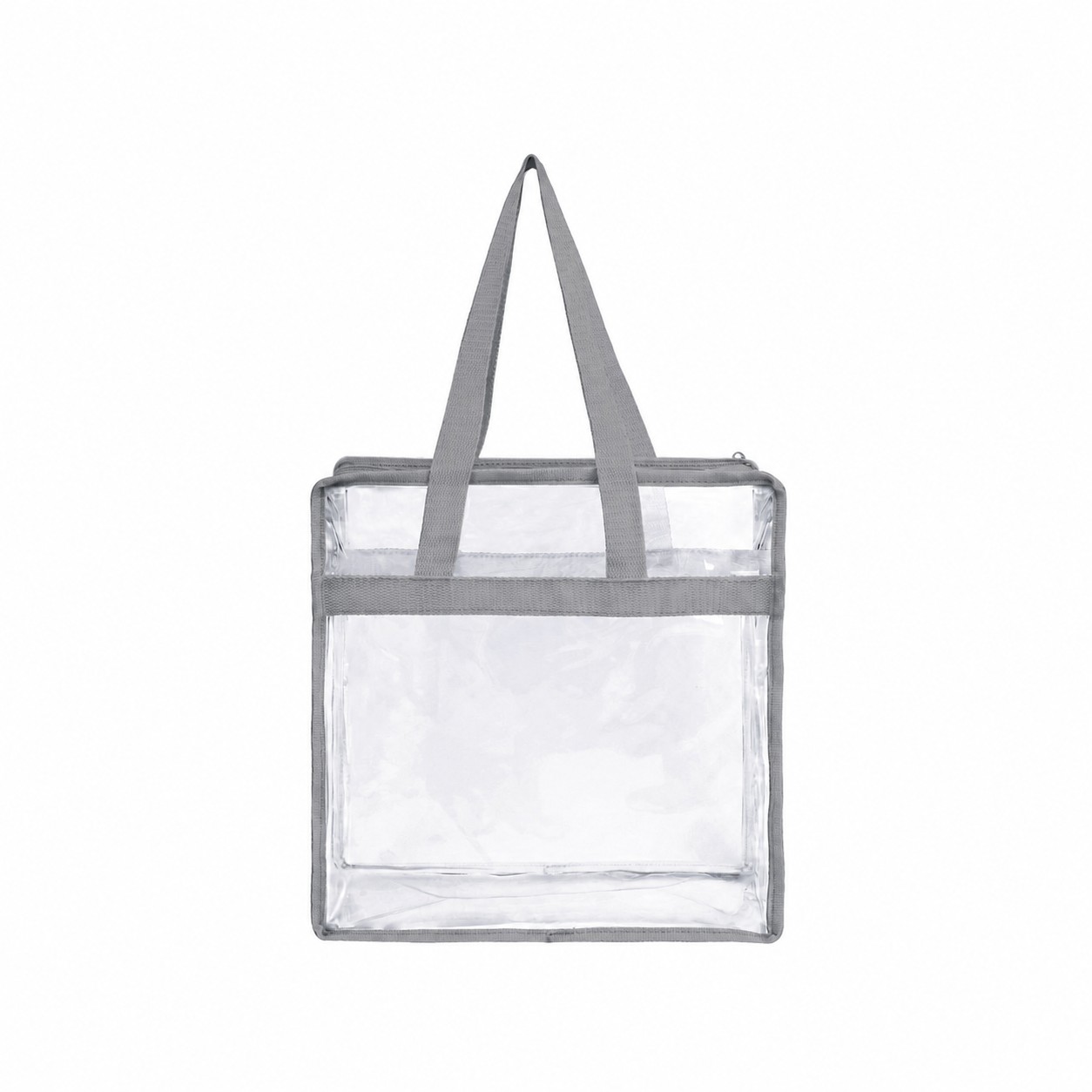 PVC And Polyester Tote Bag — Gray