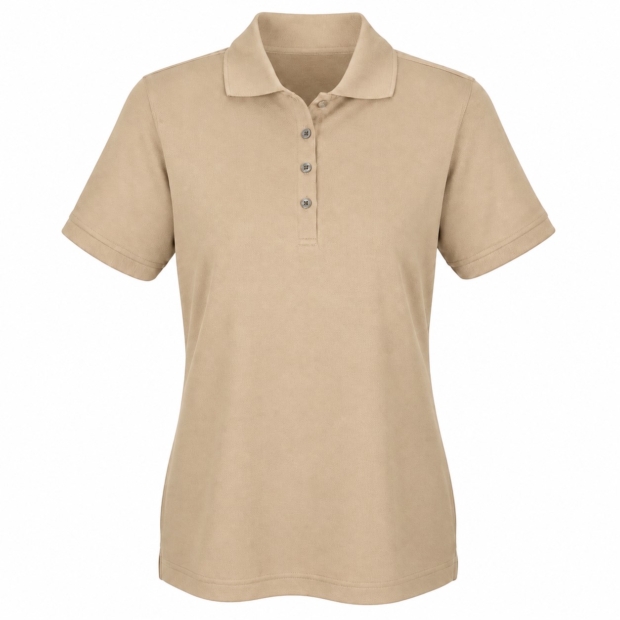 Ladies Ringspun Cotton Scoop Tank — Tan Beige