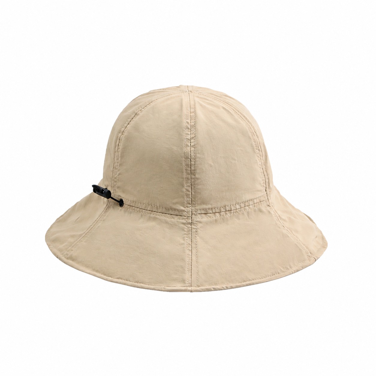 Polyester Side Toggle Sun Hat — Khaki Beige