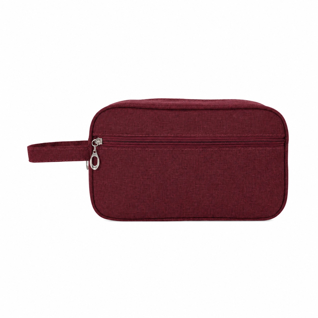 600D Polyester Toiletry Bag — Dark Red