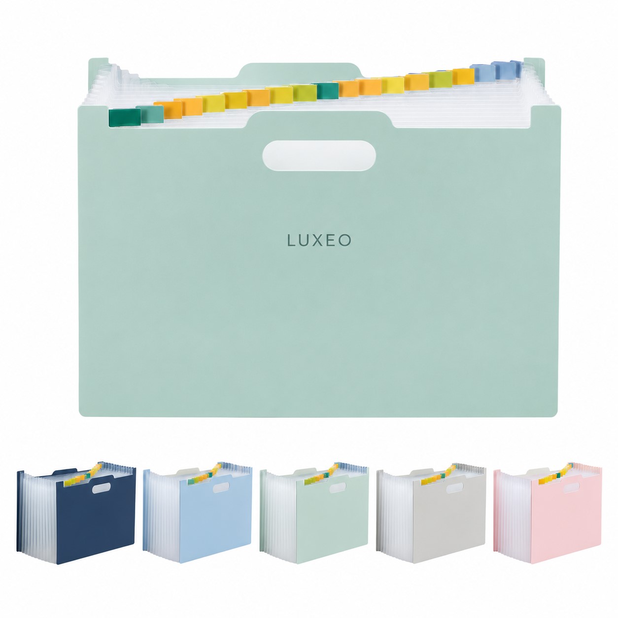 Large A4 Accordion File Folder With Handle