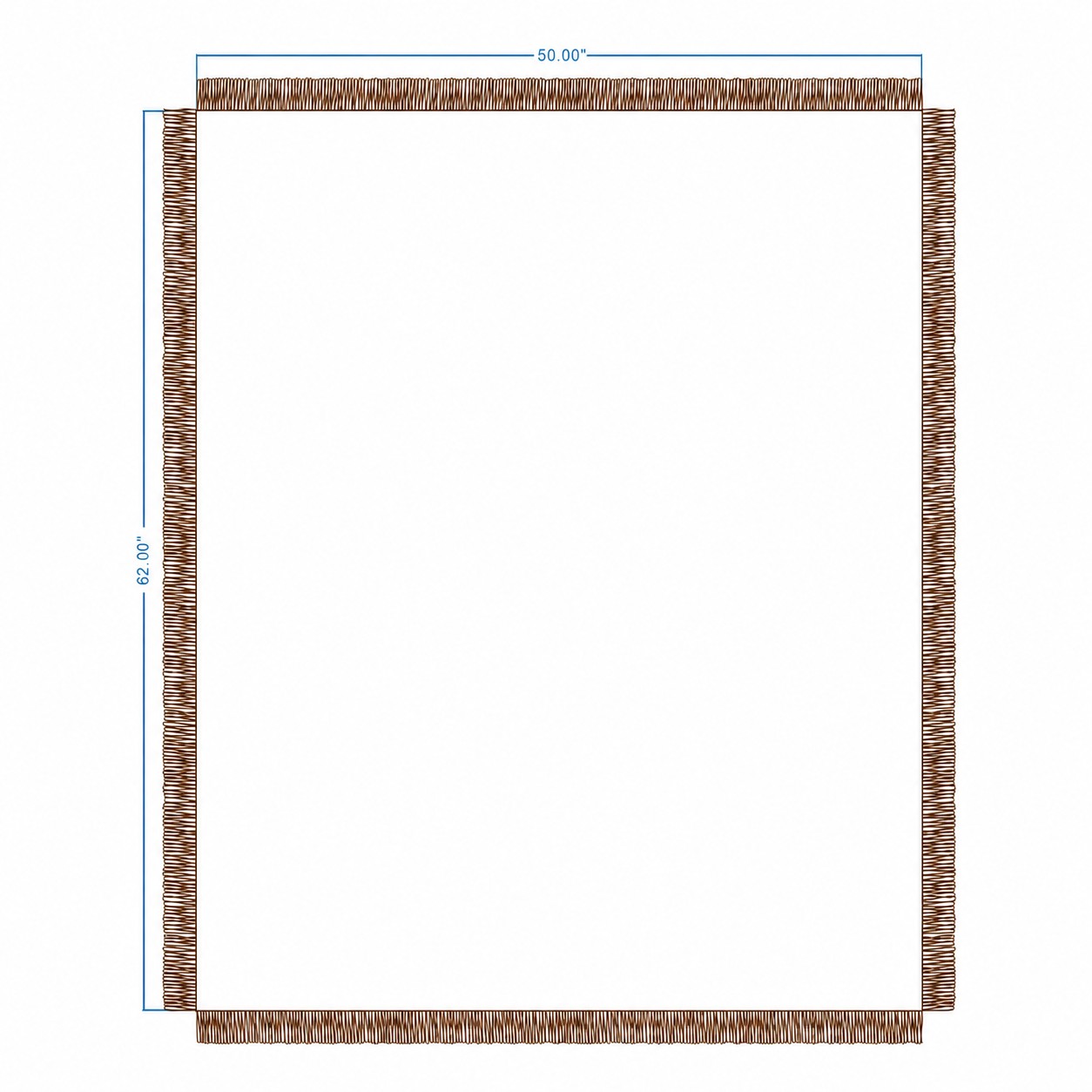 Jacquard Woven Throw Blanket — Brown