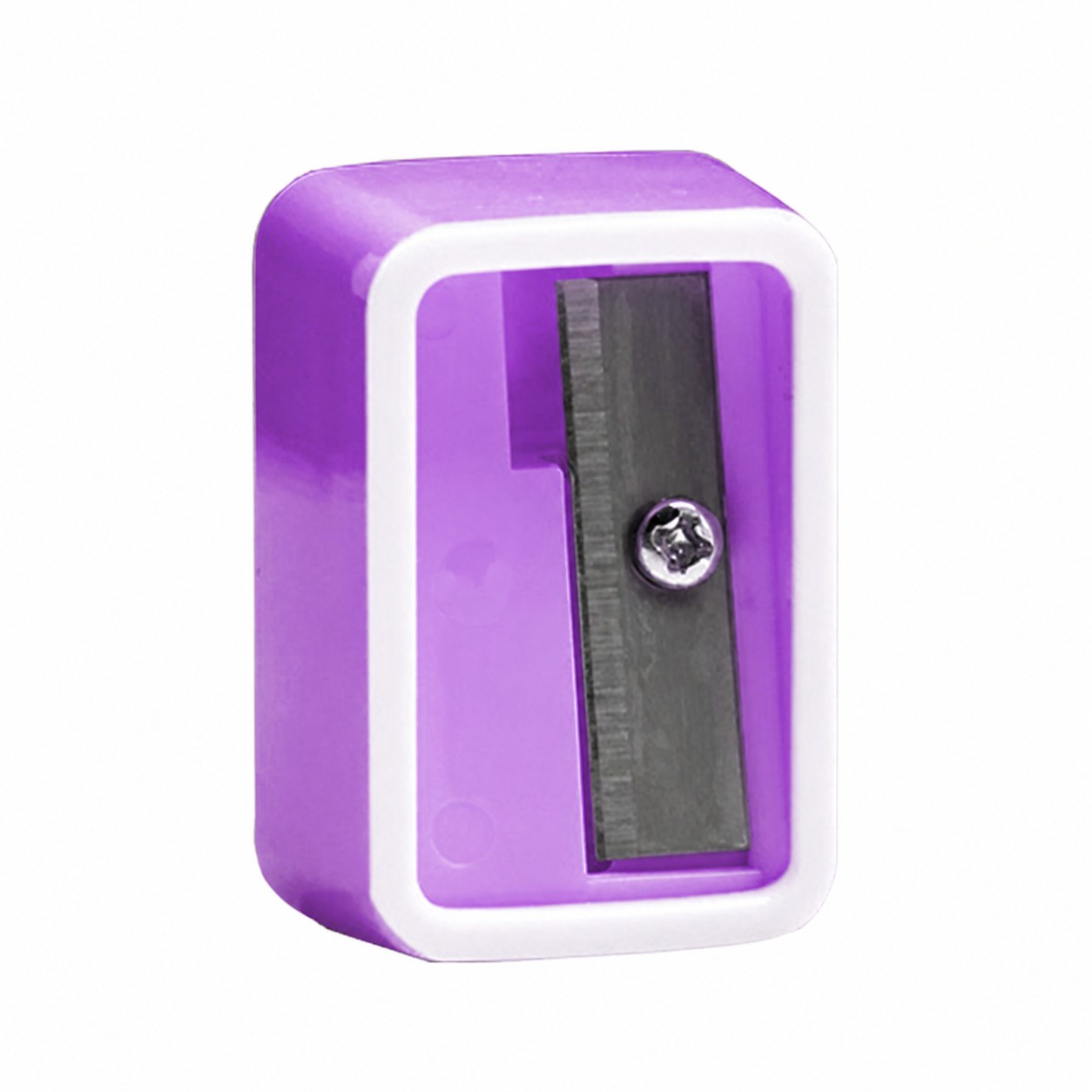 Mini Plastic Handheld Pencil Sharpener — Purple