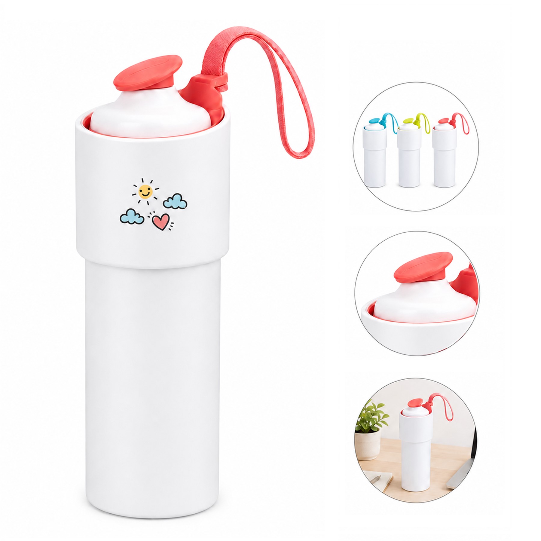 Slim Polypropylene Hydration Bottle With Wrist Loop
