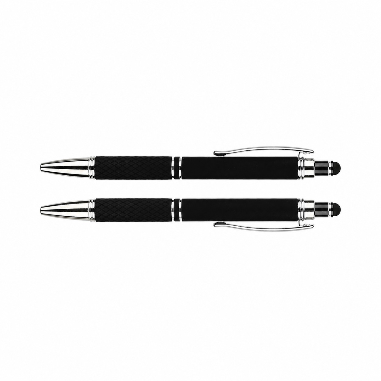 Soft Touch Aluminum Stylus Pen — Black