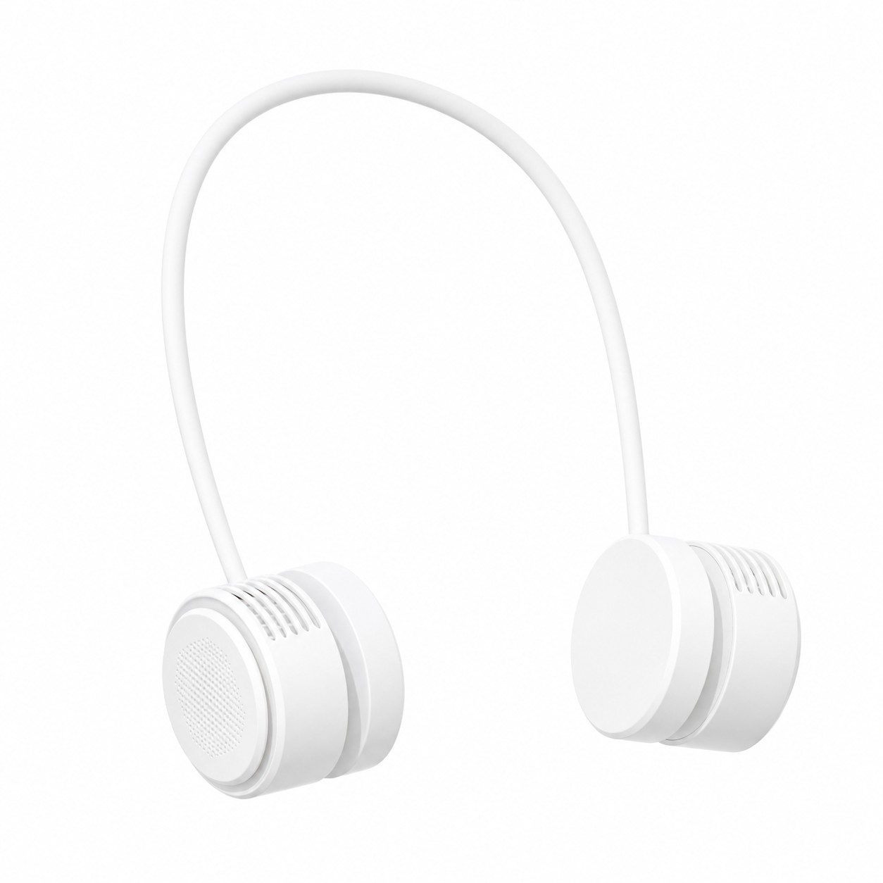 Foldable Wearable Neck Fan — White