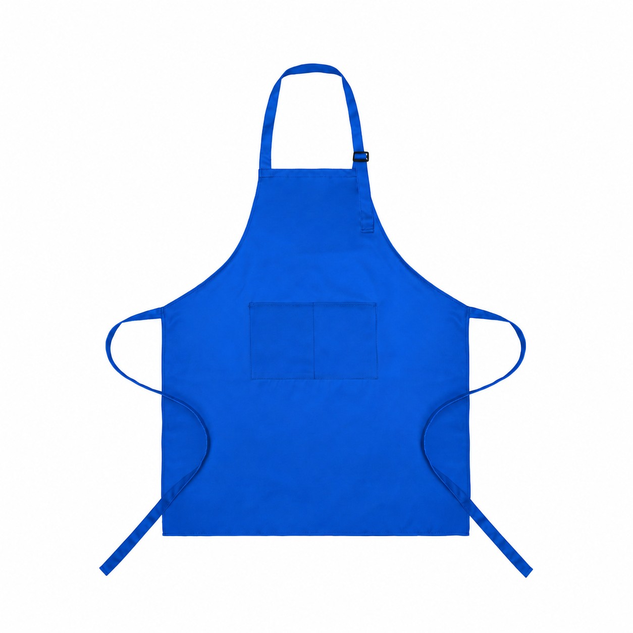Full Length Polyester Bib Apron — Blue