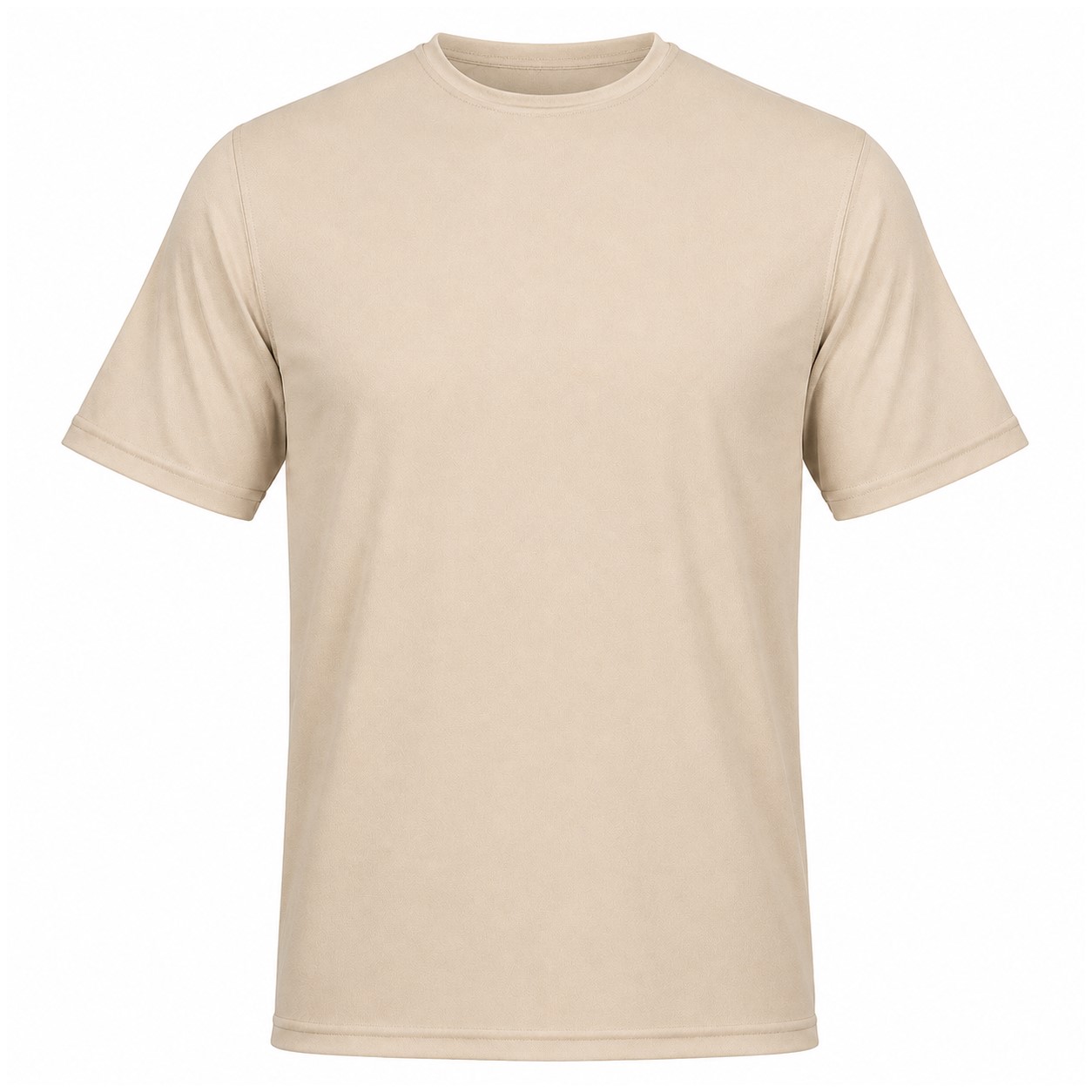 Moisture Wicking Quarter Zip Pullover — Beige