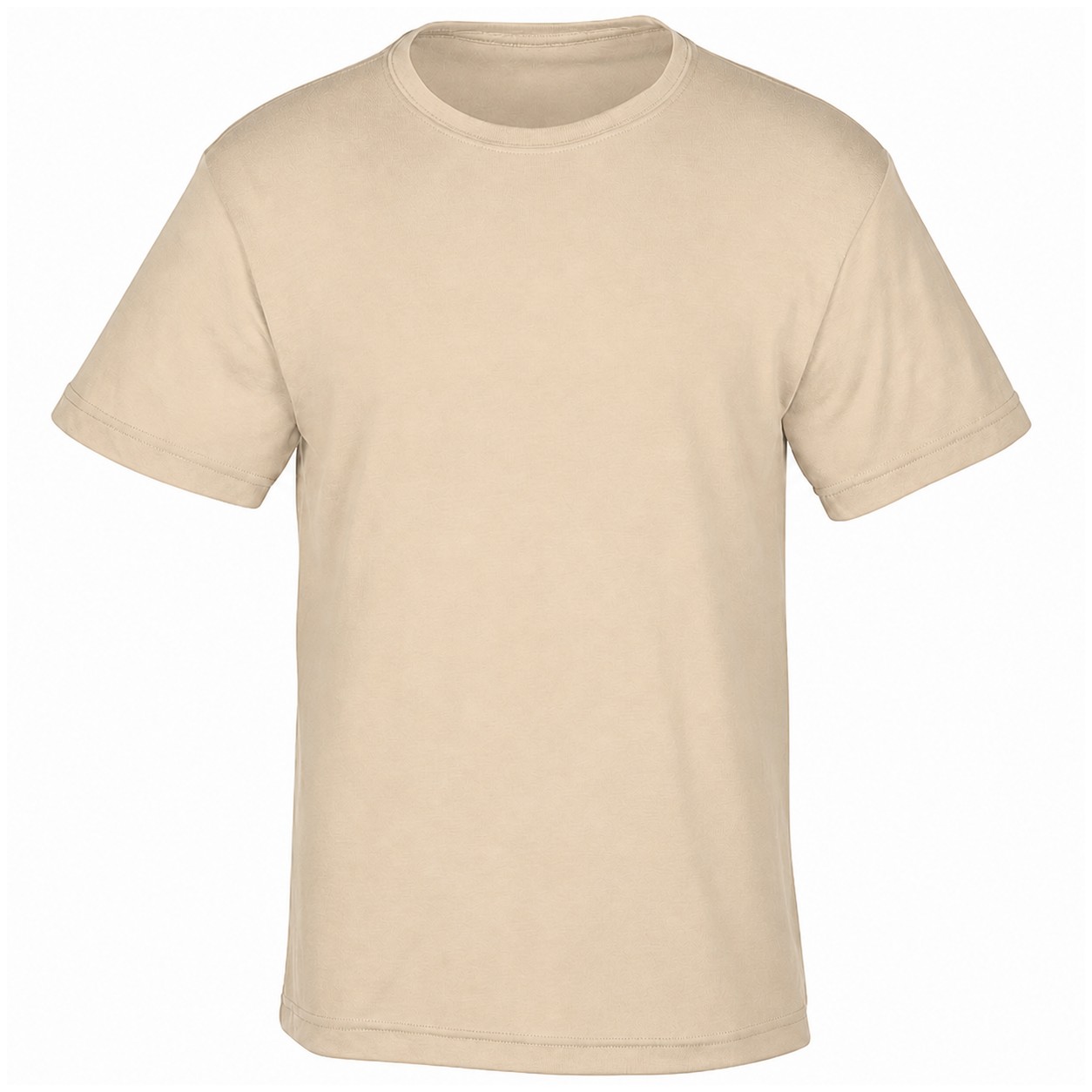 Recycled Tri-Blend Crewneck T-Shirt — Beige