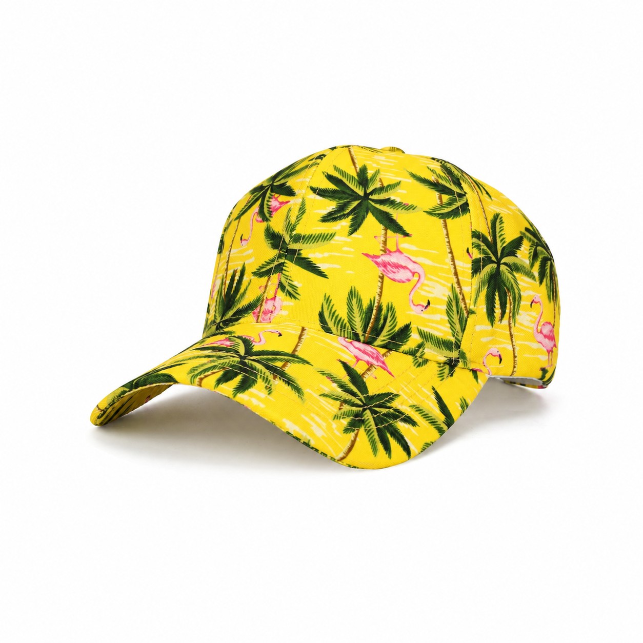 Lightweight Polyester Structured Cap — Yellow